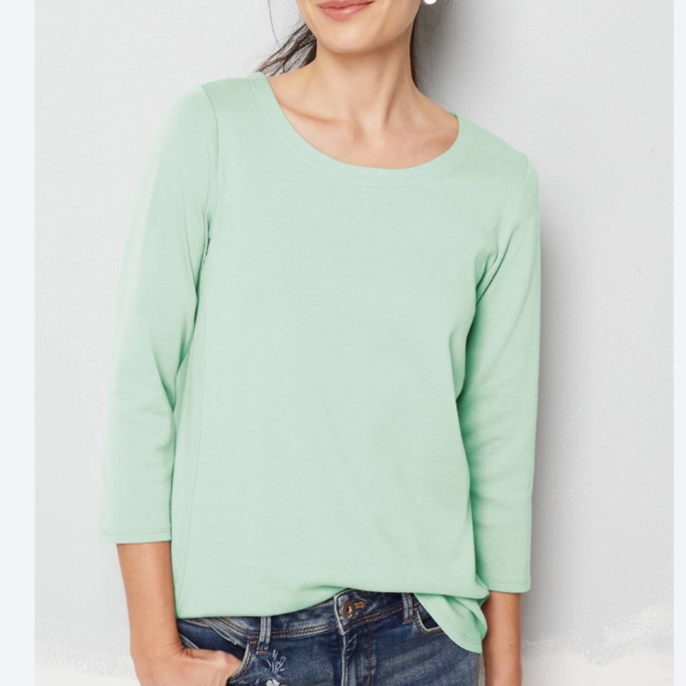 JJill pima cotton 3/4 sleeve t-shirt, size L, excellent condition